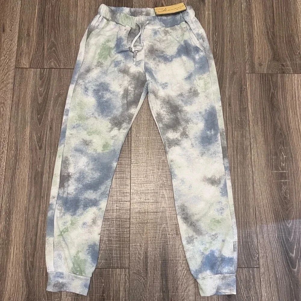 Girls' Vintage Havana Tie Dye Tencel Joggers Size M - Picture 2 of 6